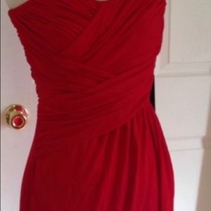 Red night out on the town dress